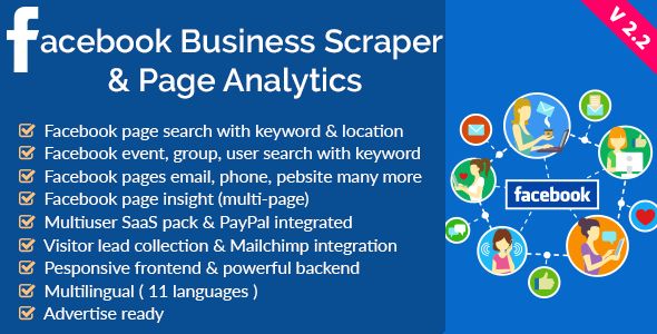 Facebook Business Scraper & Page Analytics v2.2 &raquo; Premium Scripts, Plugins &amp; Mobile