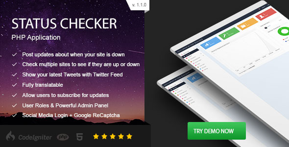 Status Checker v1.1.0 - PHP Site Server Status &raquo; Premium Scripts, Plugins &amp; Mobile
