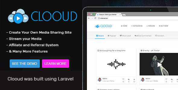 Clooud v1.4.0 - Premium Media Sharing Script &raquo; Premium Scripts, Plugins &amp; Mobile
