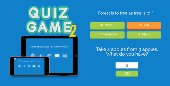 Quiz Game 2 - HTML5 Game &raquo; Premium Scripts, Plugins &amp; Mobile