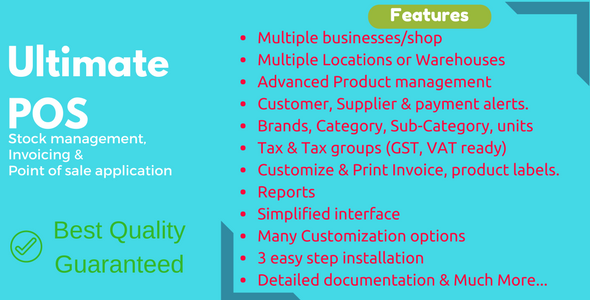 Ultimate POS v2.10 - Advanced Stock Management, Point of Sale & Invoicing application &raquo; Premium Scripts, Plugins &amp; Mobile