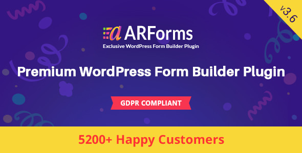 ARForms v3.6 - Wordpress Form Builder Plugin
