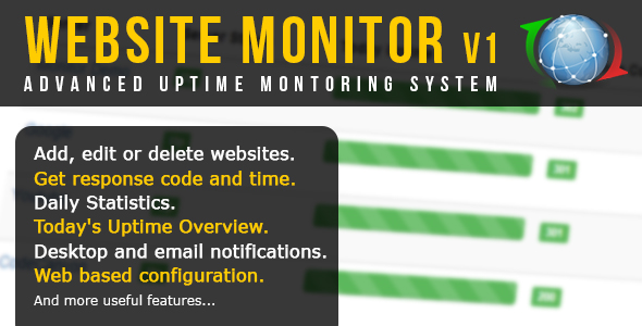 Advanced Website Uptime Monitor v1.4.4 &raquo; Premium Scripts, Plugins &amp; Mobile
