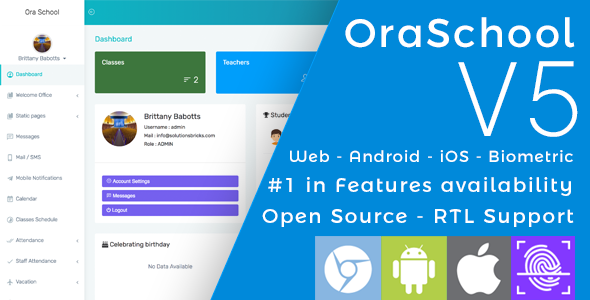 Ora School Suite v5.1 - Ultimate school management system - nulled » Premium Scripts, Plugins & Mobile