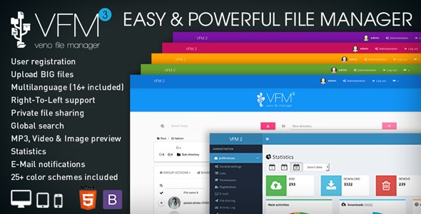 Veno File Manager v3.5.6 - host and share files &raquo; Premium Scripts, Plugins &amp; Mobile