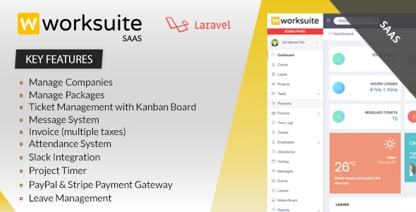 Worksuite Saas v3.4.6 - Project Management System - nulled » Premium Scripts, Plugins & Mobile