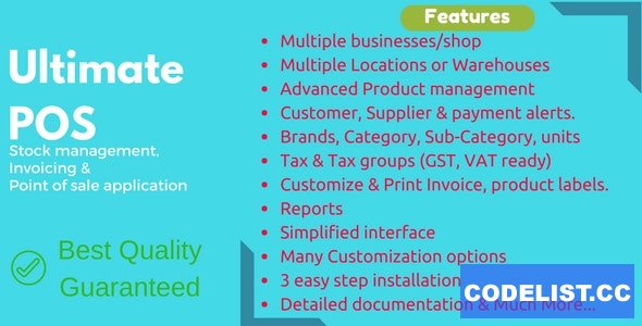 Ultimate POS v6.7 - Best ERP, Stock Management, Point of Sale & Invoicing application - nulled » Premium Scripts, Plugins & Mobile