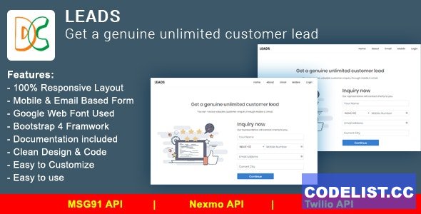 LEADS v2.0 - Get a Genuine Unlimited Customer Lead &raquo; Premium Scripts, Plugins &amp; Mobile