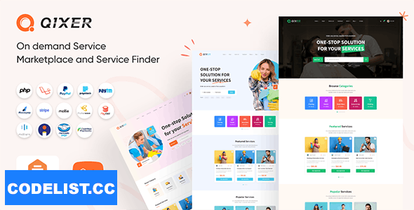 Qixer v1.4.3 - Multi-Vendor On demand Service Marketplace and Service Finder - nulled &raquo; Premium Scripts, Plugins &amp; Mobile