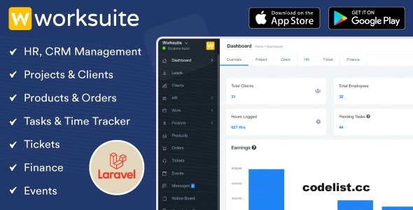 WORKSUITE v5.2.4 - HR, CRM and Project Management - nulled » Premium Scripts, Plugins & Mobile