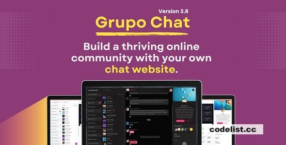 Grupo Chat v3.8.1 - Chat Room & Private Chat PHP Script - nulled » Premium Scripts, Plugins & Mobile