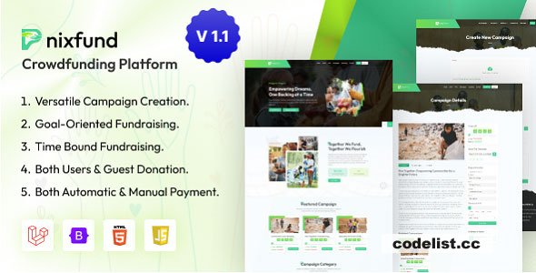 PnixFund v1.1 - Crowdfunding Platform - nulled &raquo; Premium Scripts, Plugins &amp; Mobile