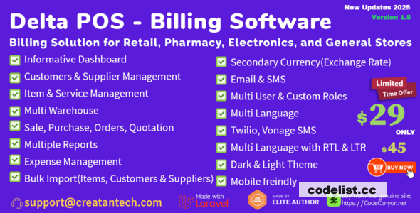 Delta v2.3 - Invoicing, POS, Billing &amp; Inventory Management System with GST &amp; CRM &raquo; Premium Scripts, Plugins &amp; Mobile