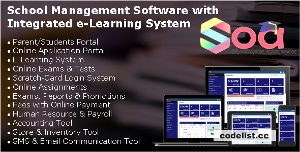 SOA v7.0 - School Management Software with Integrated E-Learning System &raquo; Premium Scripts, Plugins &amp; Mobile