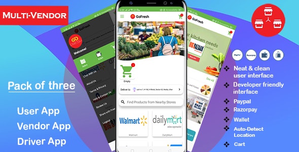 Multi Vendor Grocery Android App with Backend v1.0.1 - Bigbasket Grofers Happyfresh Clone &raquo; Premium Scripts, Plugins &amp; Mobile