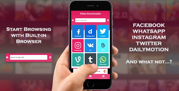 Video Downloader with Browser v1.0 &raquo; Premium Scripts, Plugins &amp; Mobile