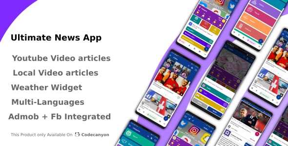 Ultimate News App (Video,Youtube,Weather,Survey) v1.0 &raquo; Premium Scripts, Plugins &amp; Mobile