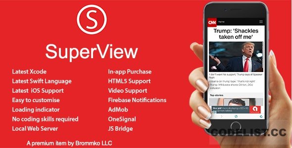 SuperView v3.1.0 - WebView App for iOS with Push Notification, AdMob, In-app Purchase » Premium Scripts, Plugins & Mobile