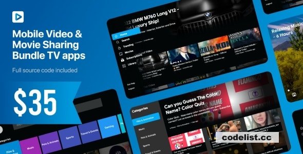 PlayTube TV v1.0 - Mobile Video &amp; Movie Sharing TV Platforms Native Application &raquo; Premium Scripts, Plugins &amp; Mobile