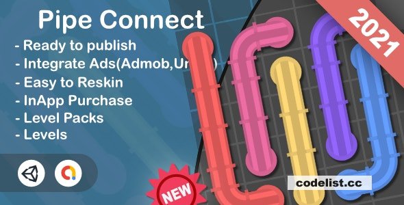 Pipe Connect (Unity Game+Admob+iOS+Android) » Premium Scripts, Plugins & Mobile