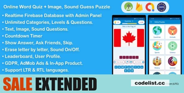 Online Word Quiz + Image Guess + Sound Guess Puzzle Game for Android v2.7 &raquo; Premium Scripts, Plugins &amp; Mobile