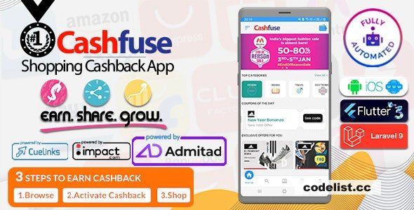 Cashfuse v2.0 - Affiliate Marketing, Price Comparison, Coupons and Cashback App &raquo; Premium Scripts, Plugins &amp; Mobile