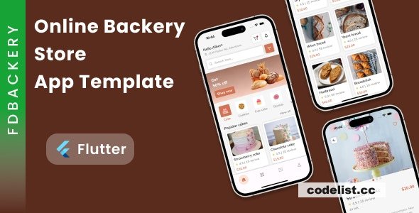 FDBackery v1.0 - Online Backery Store App Template in Flutter &raquo; Premium Scripts, Plugins &amp; Mobile