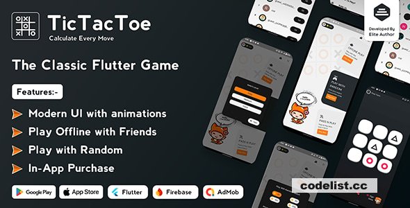 Tic Tac Toe v1.1.0 - The Classic Flutter Tic Tac Toe Game &raquo; Premium Scripts, Plugins &amp; Mobile