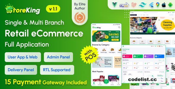 StoreKing v1.1 - eCommerce App with Laravel Website &amp; Admin Panel with POS - nulled &raquo; Premium Scripts, Plugins &amp; Mobile