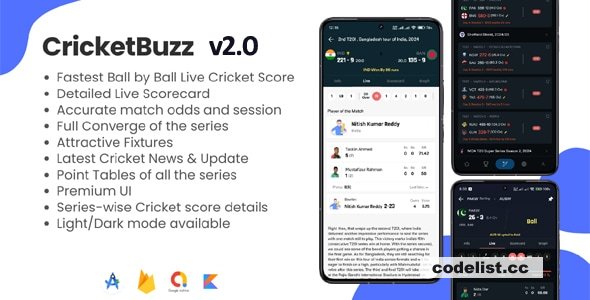 CricketBuzz v2.2.2 - Live Cricket Score, Live Line Commentary, IPL Scores, Live ball by ball &raquo; Premium Scripts, Plugins &amp; Mobile