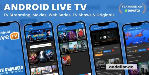 Android Live TV ( TV Streaming, Movies, Web Series, TV Shows &amp; Originals) - 16 July 2025 - nulled