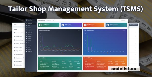 Tailor Shop Management System (TSMS) v1.7.5