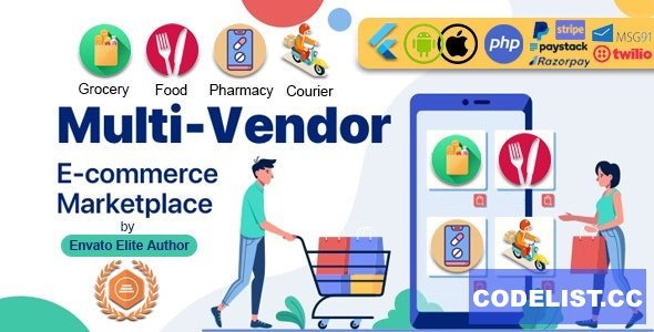 GoMarket v1.0 - Food, Grocery, Pharmacy &amp; Courier Delivery App | Multi-Vendor Marketplace