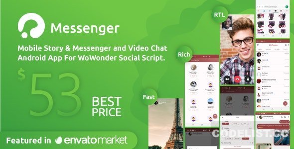 WoWonder Android Messenger v3.5 - Mobile Application for WoWonder Social Script