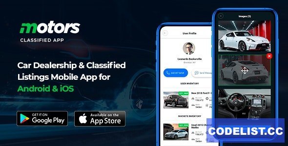 Motors v1.2 - Car Dealership &amp; Classified Listings Mobile App for Android &amp; iOS
