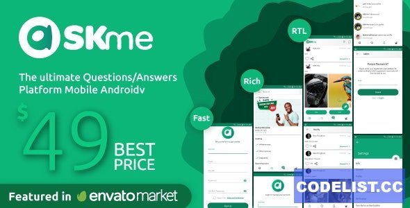 AskMe Android v1.0.1 - Mobile Questions &amp; Answers Social Network Application