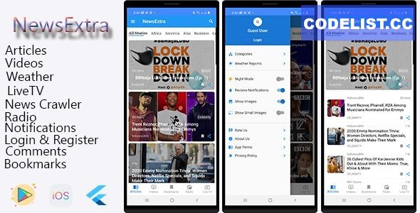 NewExtra - Flutter App For Android &amp; IOS - 13 November 2021