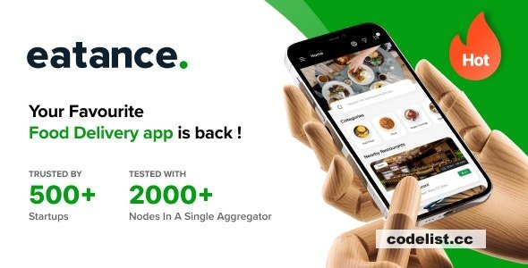 Eatance v2.0 - Advance Online Food Delivery &amp; Multi Restaurant Aggregator with Website, Admin, API, Mobile Apps