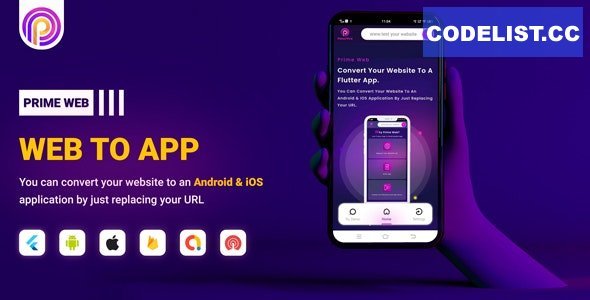 Prime Web v1.0.4 - Convert Website to a Flutter App