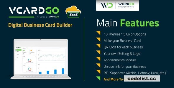 vCardGo SaaS v5.0 - Digital Business Card Builder - nulled
