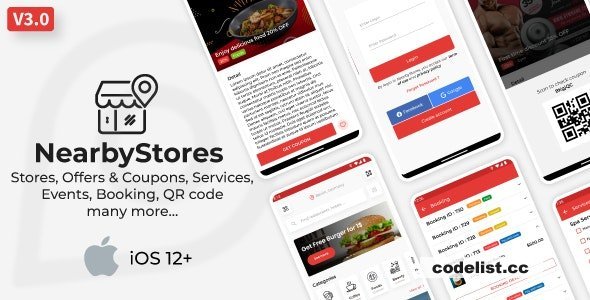 Nearby Stores iOS v3.0.1 - Offers &amp; Coupons, Events, Restaurant, Services &amp; Booking