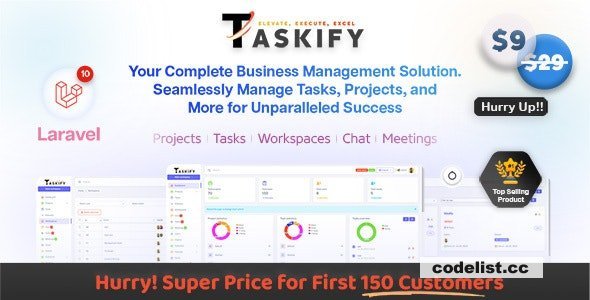 Taskify v1.0.8 - Project Management - Task Management &amp; Productivity Tool