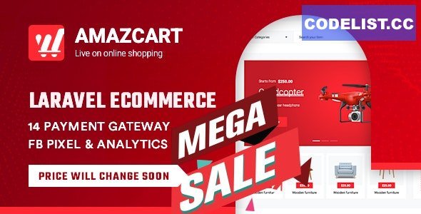 AmazCart v1.6 - Laravel Ecommerce System CMS - nulled