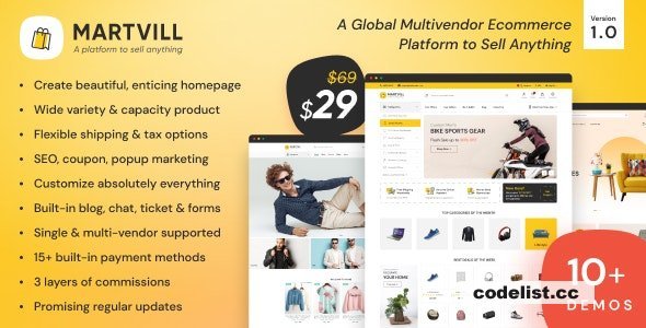 Martvill v2.9.0 - A Global Multivendor Ecommerce Platform to Sell Anything - nulled