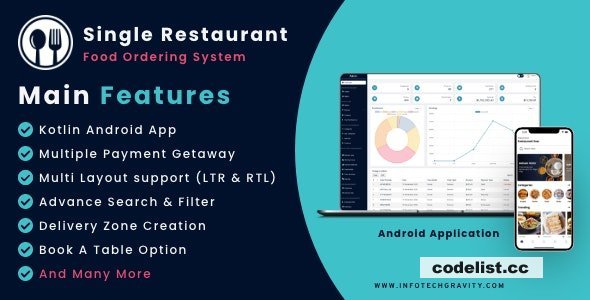 Single Restaurant v8.0 - Android User &amp; Delivery Boy Apps With Laravel Admin Panel - nulled