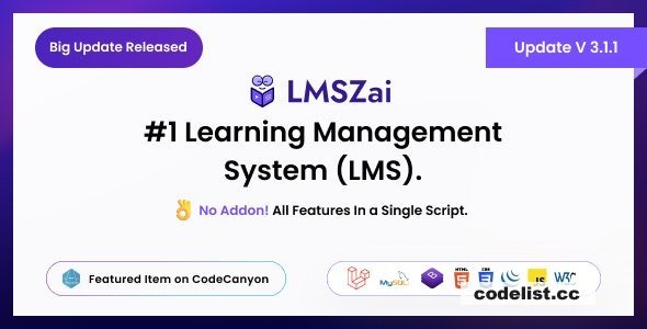 LMSZAI v4.4 - LMS | Learning Management System (Laravel) - nulled