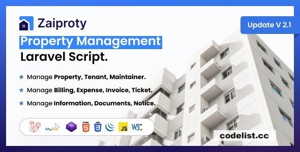 Zaiproty v3.5 - Property Management Laravel Script - nulled