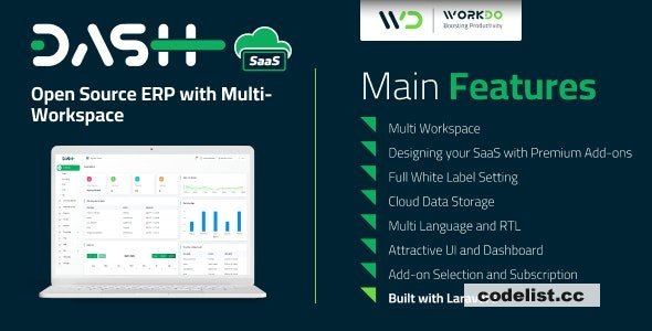WorkDo Dash SaaS v6.3 - Open Source ERP with Multi-Workspace - nulled