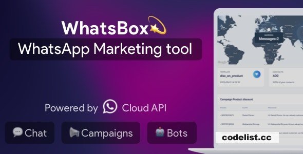 WhatsBox v3.0 - The WhatsApp Marketing - Bulk Sender, Chat, Bots, SaaS