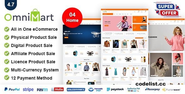 OmniMart v6.0 - eCommerce CMS - Laravel eCommerce script - nulled
